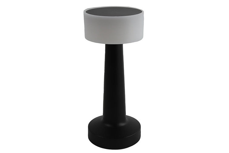 Candeeiro de Mesa LED com Sensor Touch e Bateria Recarregável Design Cogumo c/ Topo Branco Liso Dourado