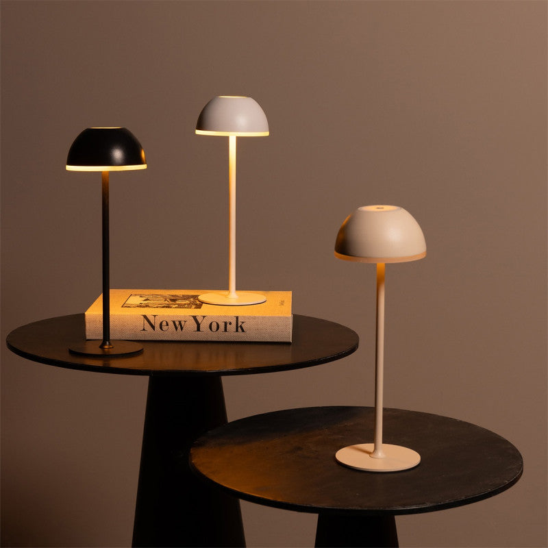 Candeeiro de Mesa Comprido LED com Sensor Touch e Bateria Recarregável Design Cogumelo