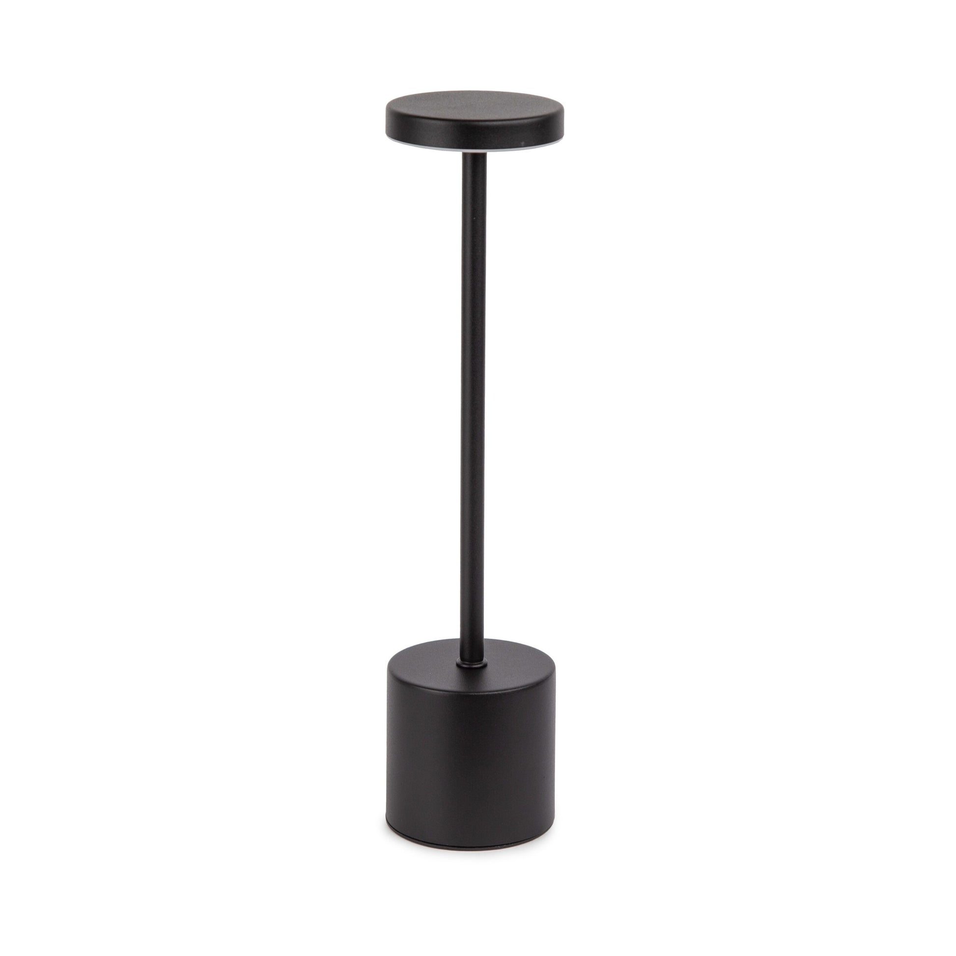 Candeeiro de Mesa LED com Sensor Touch e Bateria Recarregável Preto
