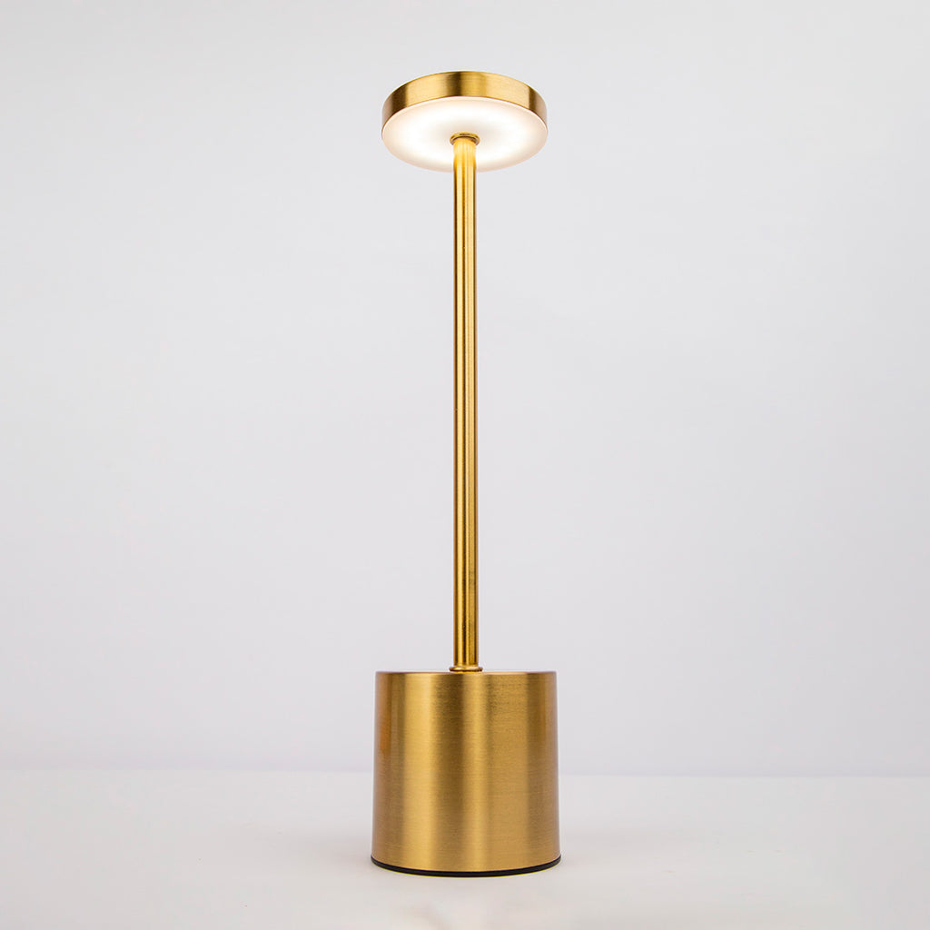 Candeeiro de Mesa LED com Sensor Touch e Bateria Recarregável Dourado