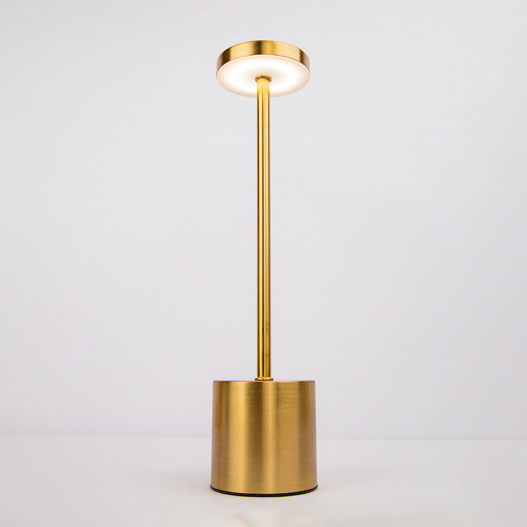 Candeeiro de Mesa LED com Sensor Touch e Bateria Recarregável Dourado