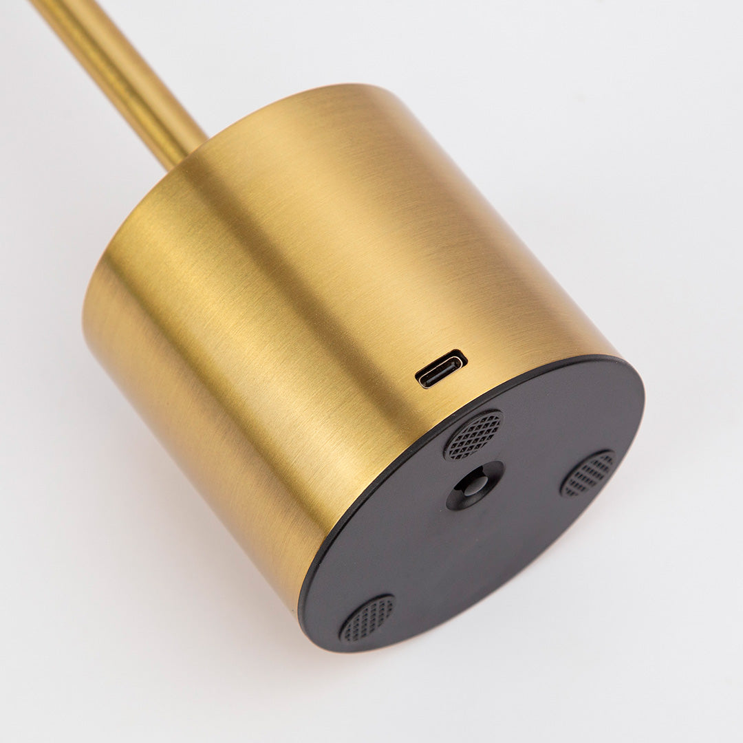 Candeeiro de Mesa LED com Sensor Touch e Bateria Recarregável Dourado